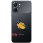 Прозорий чохол BoxFace Tecno Spark Go 3 Синиця і калина