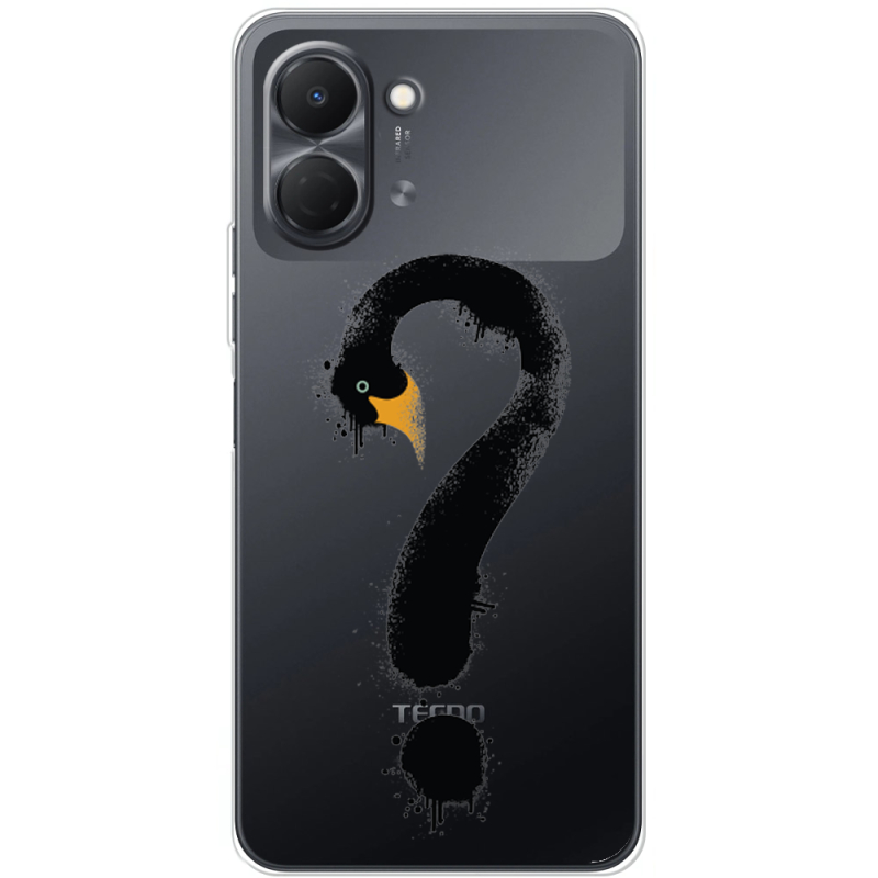 Прозорий чохол BoxFace Tecno Spark Go 3 Swan question