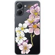 Прозорий чохол BoxFace Tecno Spark Go 3 Cherry Blossom