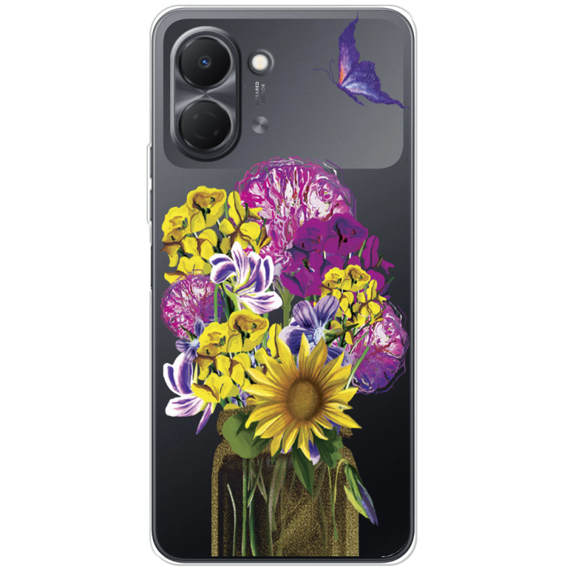Прозорий чохол BoxFace Tecno Spark Go 3 My Bouquet