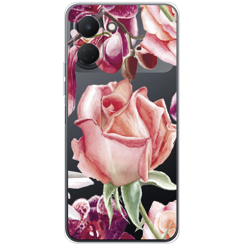 Прозорий чохол BoxFace Tecno Spark Go 3 Rose