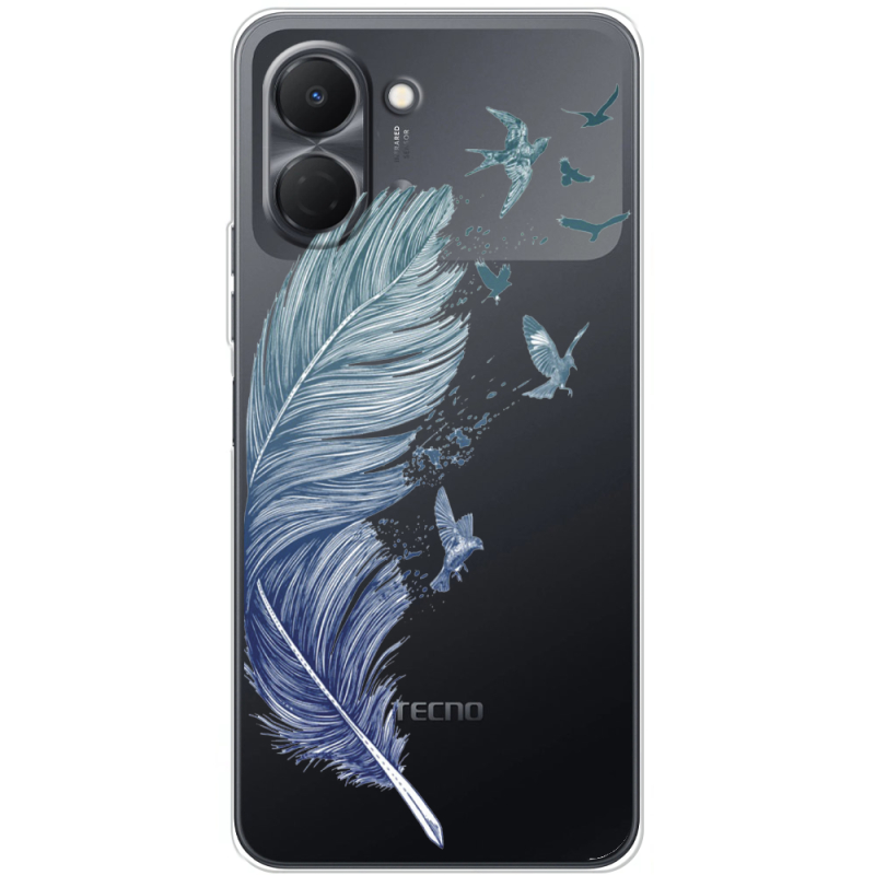 Прозорий чохол BoxFace Tecno Spark Go 3 Feather