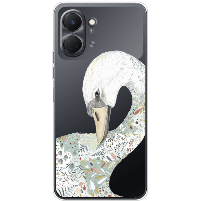 Прозорий чохол BoxFace Tecno Spark Go 3 Swan