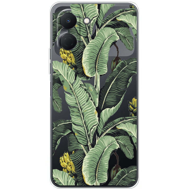 Прозорий чохол BoxFace Tecno Spark Go 3 Banana Leaves