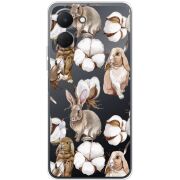 Прозорий чохол BoxFace Tecno Spark Go 3 Cotton and Rabbits