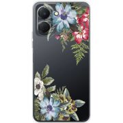 Прозорий чохол BoxFace Tecno Spark Go 3 Floral