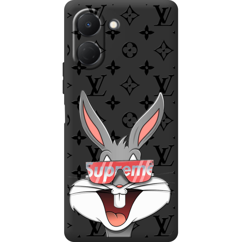 Чорний чохол BoxFace Tecno Spark Go 3 looney bunny
