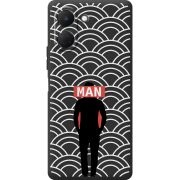 Чорний чохол BoxFace Tecno Spark Go 3 Man Pattern