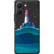 Чорний чохол BoxFace Tecno Spark Go 3 Lighthouse