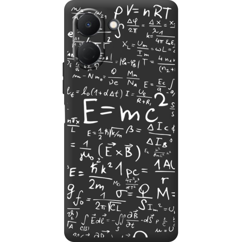 Чорний чохол BoxFace Tecno Spark Go 3 E=mc2