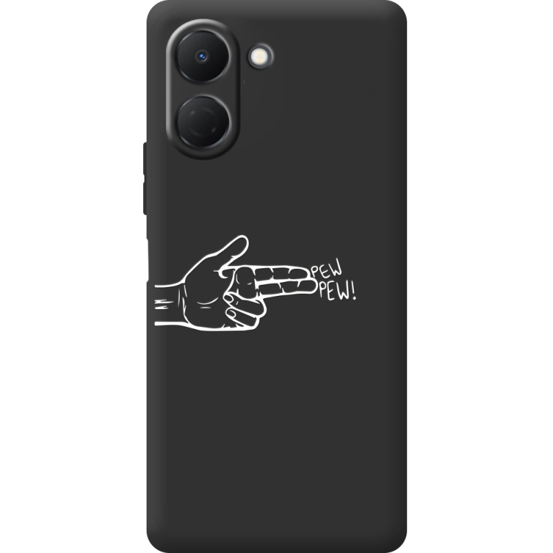 Чорний чохол BoxFace Tecno Spark Go 3 Pew Pew