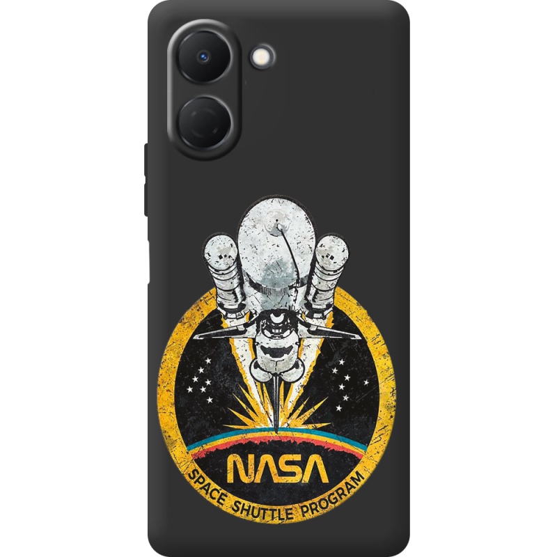 Чорний чохол BoxFace Tecno Spark Go 3 NASA Spaceship