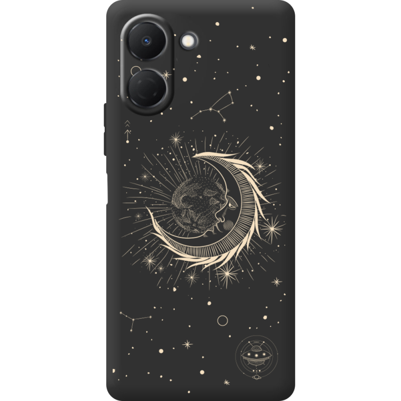 Чорний чохол BoxFace Tecno Spark Go 3 Moon