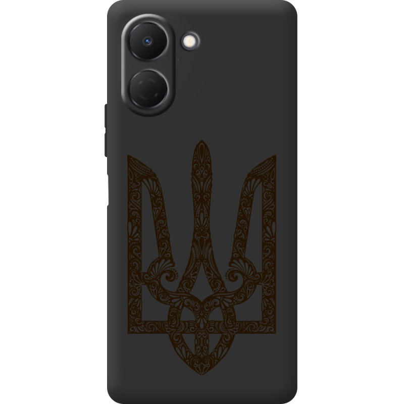 Чорний чохол BoxFace Tecno Spark Go 3 Ukrainian Trident