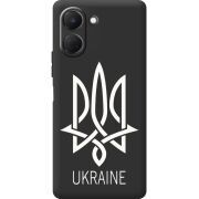 Чорний чохол BoxFace Tecno Spark Go 3 Тризуб монограмма ukraine