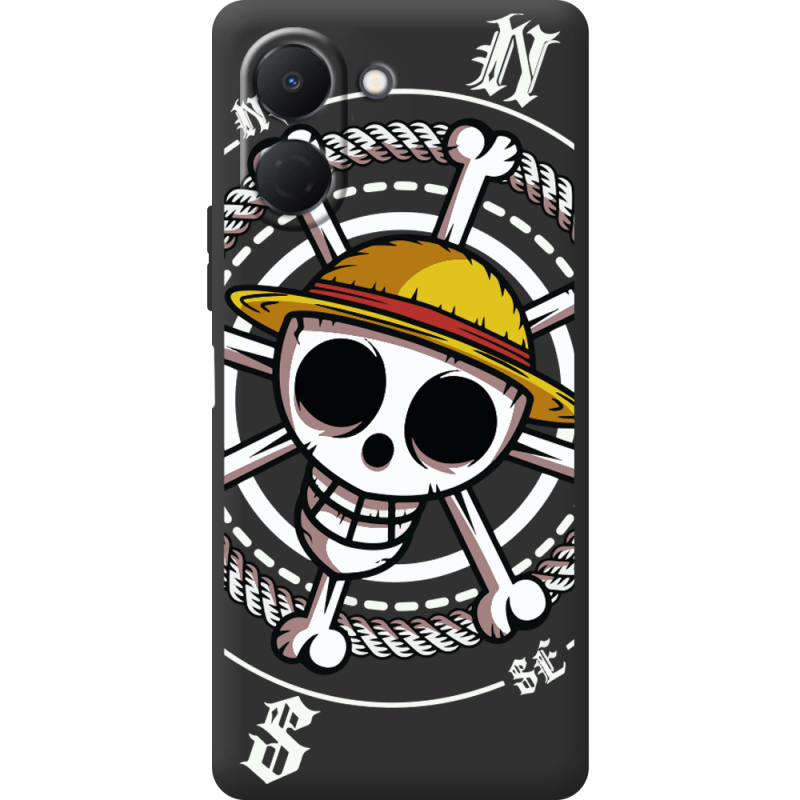 Чорний чохол BoxFace Tecno Spark Go 3 One Piece Компас