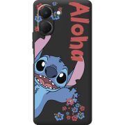 Чорний чохол BoxFace Tecno Spark Go 3 Гавайський гість Stich