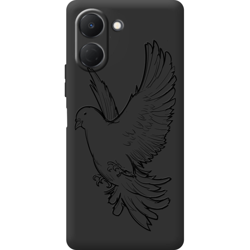 Чорний чохол BoxFace Tecno Spark Go 3 Dove