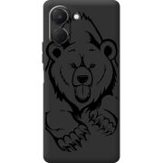 Чорний чохол BoxFace Tecno Spark Go 3 Grizzly Bear