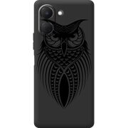 Чорний чохол BoxFace Tecno Spark Go 3 Owl