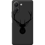 Чорний чохол BoxFace Tecno Spark Go 3 Deer