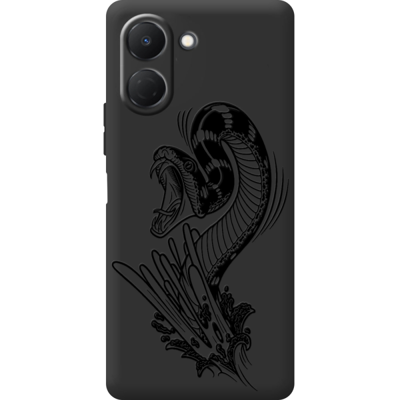 Чорний чохол BoxFace Tecno Spark Go 3 Snake