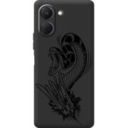 Чорний чохол BoxFace Tecno Spark Go 3 Snake