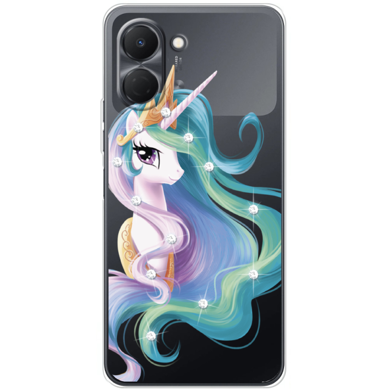 Чохол зі стразами Tecno Spark Go 3 Unicorn Queen