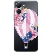 Чохол зі стразами Tecno Spark Go 3 Pink Air Baloon