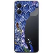 Чохол зі стразами Tecno Spark Go 3 Peafowl