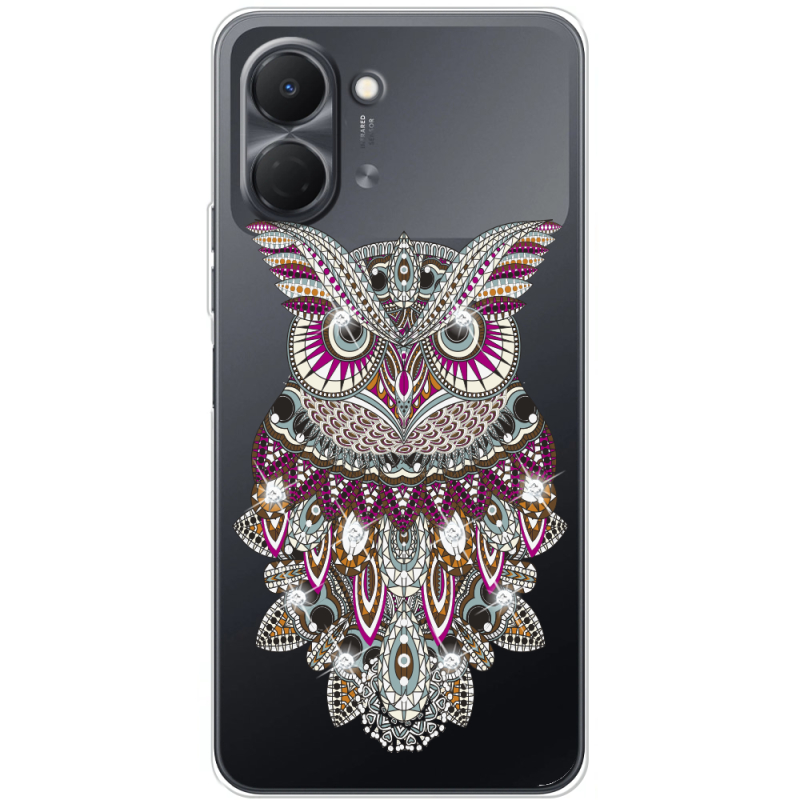 Чохол зі стразами Tecno Spark Go 3 Owl