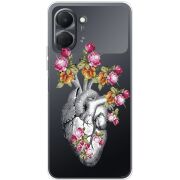 Чохол зі стразами Tecno Spark Go 3 Heart