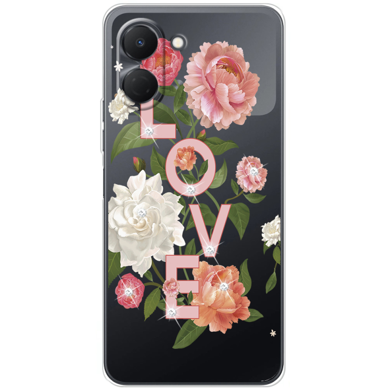 Чохол зі стразами Tecno Spark Go 3 Love