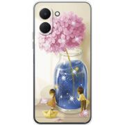 Чохол зі стразами Tecno Spark Go 3 Little Boy and Girl