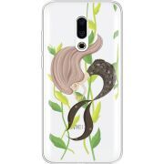 Прозрачный чехол Uprint Meizu 16 Plus Cute Mermaid