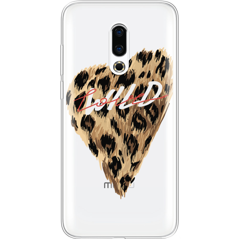 Прозрачный чехол Uprint Meizu 16 Plus Wild Love