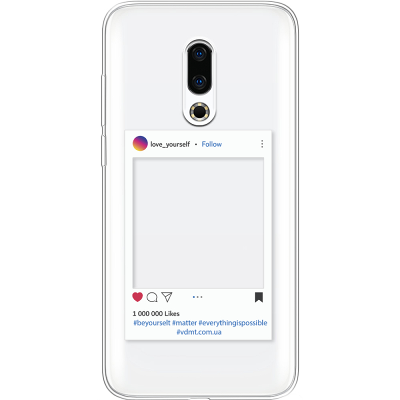 Прозрачный чехол Uprint Meizu 16 Plus Insta