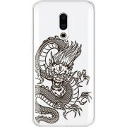 Прозрачный чехол Uprint Meizu 16 Plus Chinese Dragon