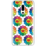 Прозрачный чехол Uprint Meizu 16 Plus Hippie Flowers