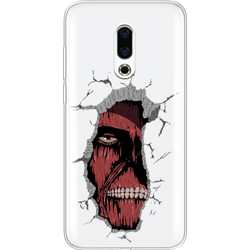 Прозрачный чехол Uprint Meizu 16 Plus Нападение Титана