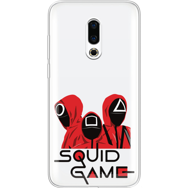 Прозрачный чехол Uprint Meizu 16 Plus siquid game люди в красном