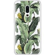 Прозрачный чехол Uprint Meizu 16 Plus Banana Leaves