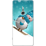 Чехол Uprint Sony Xperia XZ3 H9436 Skier Snowman