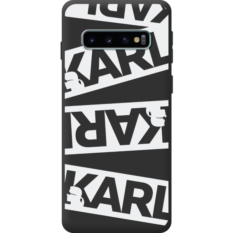 Чорний чохол BoxFace Samsung Galaxy S10 Plus (G975) White Karl