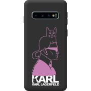 Чорний чохол BoxFace Samsung Galaxy S10 Plus (G975) Pink Karl
