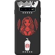 Чорний чохол BoxFace Samsung Galaxy S10 Plus (G975) RedWhite Coffee