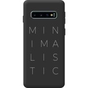 Чорний чохол BoxFace Samsung Galaxy S10 Plus (G975) Minimalistic
