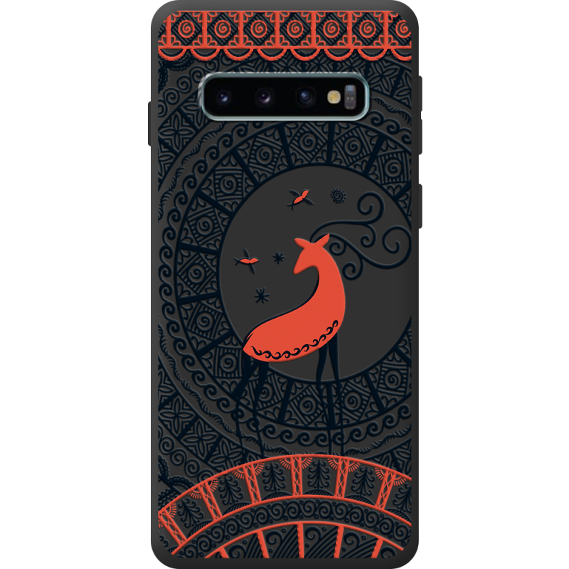 Чорний чохол BoxFace Samsung Galaxy S10 Plus (G975) Ornament
