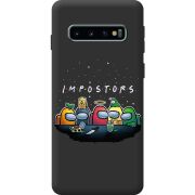 Чорний чохол BoxFace Samsung Galaxy S10 Plus (G975) Among Us Impostors