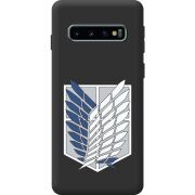 Чорний чохол BoxFace Samsung Galaxy S10 Plus (G975) Атака Титанов Крылья Свободы